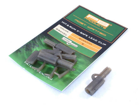 PB Products Hit &amp; Run X-Safe Leadclips 5 st. Gravel