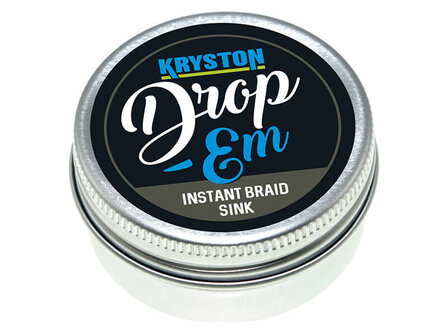 Kryston Drop &#039;Em Tungsten Braid Sink 10 gr Dark Silt