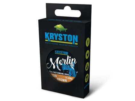 Kryston Merlin Fast Sinking Supple Braid 20 m. Verpakking