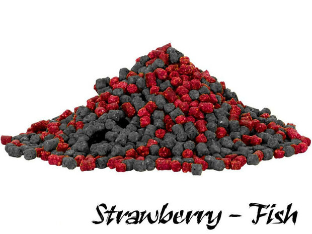 2 in 1 Turbo Pellets 3 mm | Strawberry - Fish