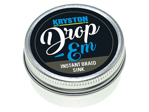 Kryston Drop 'Em Tungsten Braid Sink 10 gr Dark Silt