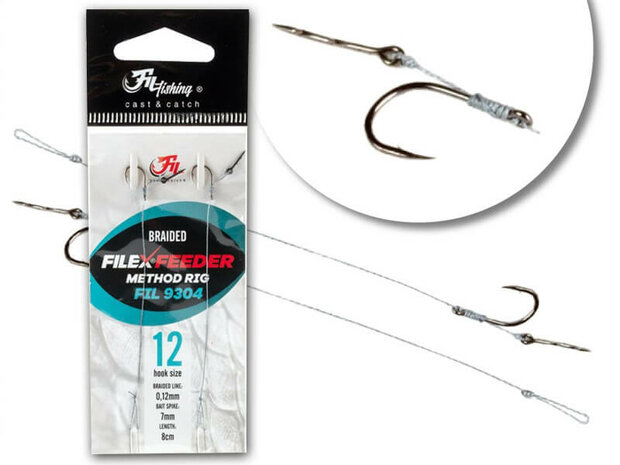 Method Feeder Braided Rig + Bait Spike 2 st.